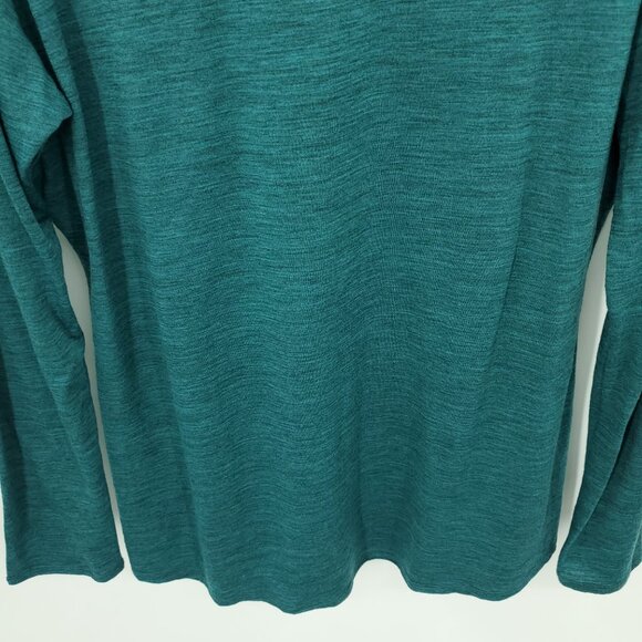 Seg'ments 100% Merino Wool Crew Neck Long Sleeve Base Layer Top XL Teal/Blue - Picture 11 of 14
